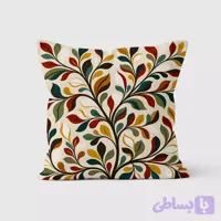 کوسن طرح انتزاعی برگ‌های پاییزی رنگارنگ