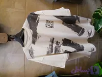 تیشرت مردانه طرح دار دو نخ