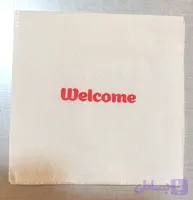 دستمال کوکتل سفید (طرح welcome)