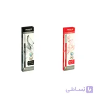 مداد مشکی وقرمزآریا 2بسته 12عددی