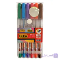 خودکار سلنا مدل رنگارنگ بسته 6 عددی