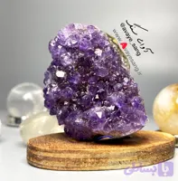 سنگ راف آمیتیس تمام بلور ریز پررنگ فشرده فوق العاده زیبا ۴۴ گرمی