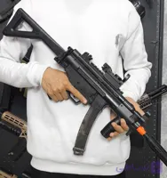 تفنگ تیر ژله‌ای MP5 K مشکی با قنداق جداشونده