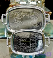 سینی جفتی استیل 2سایز لئو