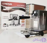 اسپرسوساز نوا ۱۸۶ با مخزن شیر ۲۰بار بدنه نیمه استیل