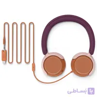 هدست سیمی فیلیپس PHILIPS TAK2000MP بنفش مخصوص کودکان با میکروفون و محدودکننده صدای 85dB
