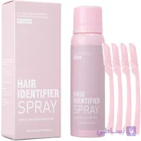 اسپری پودری نمایان کننده مو اسکین بادی SKN Body به همراه 4 عدد تیغ ابرو