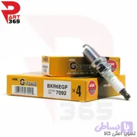 شمع موتور NGK BKR6EGP کد 7092 ، مناسب خودروهای رنو L90 ، پلاتینیوم