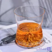 نیم لیوان کمرباریک کوه برجسته 250 سی سی برند دلی گلس DELISOGA
