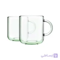 ماگ فنجان مدل آیکونیک 2 عددی پاشاباغچه رنگ سبز Iconic Aware 245cc