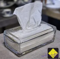 باکس دستمال کاغذی کریستال طرح ساده