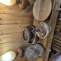 ست پذیرایی چوب گردو/مدل پایه کوتاه/۱۰ تیکه