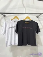 کراپ تاپ نخ پنبه زنانه طرح لویی ویتون (Louis Vuitton) – فری سایز (36 تا 46)