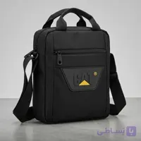 کیف رودوشی و دستی اسپرت طرح کاترپیلار (CAT) رنگ مشکی | برزنتی و مقاوم