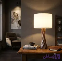 آباژور رومیزی چوبی مدل AM