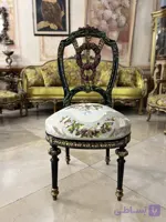 صندلی چیپندل ۲ رو‌ منبت مدل رز