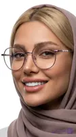 فریم عینک طبی زنانه گرد دسته فلز OPR