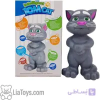 گربه تام تکرار کننده صدا مناسب اموزش کنار بازی کودکان با تکرار صدای شما - مدل تام بامزه و کیوت مدل lx175A (هدیه و کادو برای کودکان 3 سال به بالا