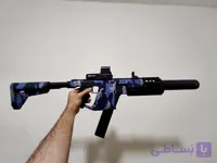 تفنگ تیر ژله ای Vactor رگباری وکتور دوربین دید در شب لیزری خشاب بزرگ دود زا و ساده فروش ویژه همراه هدیه