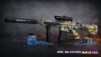 تفنگ شارژی M416 تیر ابری شارژی رگباری دوربین دار کیفیت بالا ارسال فوری پنجاه درصد تخفیف فقط تا 31 فروردین