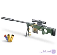 تفنگ AWM دوربین دار اسنایپر پوکه پران بزرگ 110 سانتی متری کیفیت بالا ارسال فوری فقط تا 31 فروردین