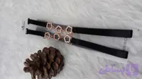 بندسوتین فانتزی نگینی طرح گل