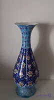 گلدان ۲۰ سانتی با طرح اسلیمی سنتی و پرداز