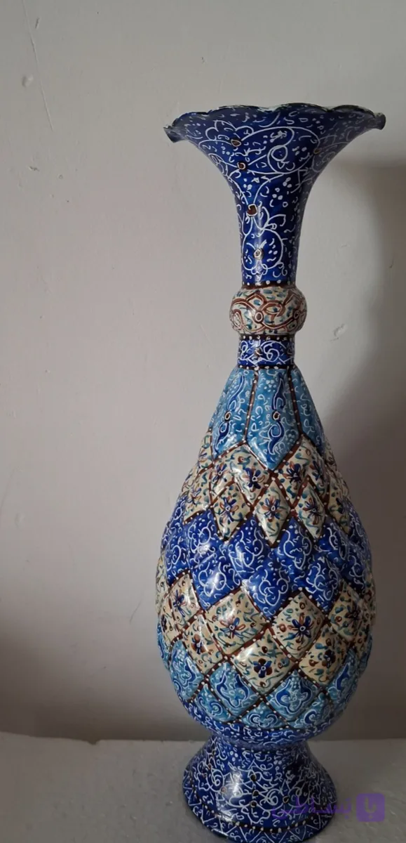 گلدان ۳۰سانتی با طرح اسلیمی ختایی