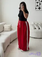شلوار جاگر بقل خط دار