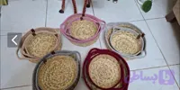 سبد نان و میوه لبه قیطان | دسته دار