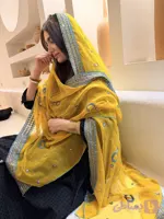 شال هندی زرد 229