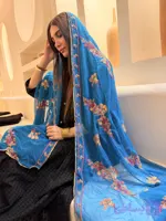 شال هندی آبی 234