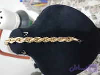 دستبند طرح طلا مدل پیچ