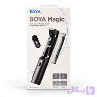 میکروفون دوکاربره بی‌سیم حرفه‌ای بویا BOYA Magic-02 | چهارکاره با حذف نویز هوشمند AI