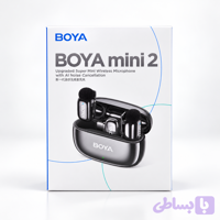 میکروفون دوکاربره بی‌سیم یقه‌ای بویا BOYA mini 2 مدل BOYA mini 2-02