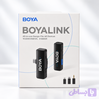 میکروفون بی‌سیم بویا BOYA BOYALINK مدلBY-A1 با اتصال سه‌گانه