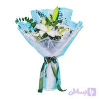 دسته‌گل لیلیوم و اوکالیپتوس Azure Lily Serenity No.16