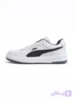 کتانی پوما کاون سفید طوسی | puma caven