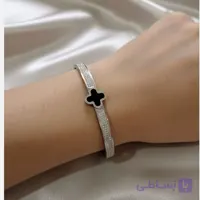 دستبند النگویی بنگل زنانه استیل ون کلیف کد13