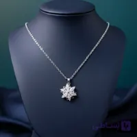 گردنبند پینترسی گردنبند مینیمال طرح گل پنج پر ظریف اسپینری.چرخشی