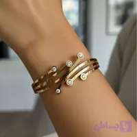 دستبند النگویی بنگل زنانه استیل 316کد100