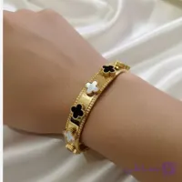 دستبند النگویی بنگل زنانه استیل ون کلیف کد09