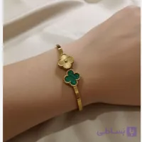 دستبند النگویی بنگل زنانه استیل ون کلیف کد24