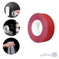 چسب دوطرفه ژله‌ای شفاف ۳ سانتی‌متر × ۳ متر