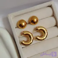 گوشواره طلایی استیل
