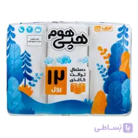 دستمال توالت 12 قلو هپی هوم
