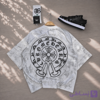 تیشرت باکسی مردانه طرح Chrome Hearts