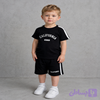 تیشرت شلوارک پسرانه نوار دوزی