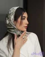 مینی اسکارف طرح جنگل، جنس نخ ابریشم