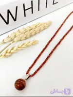 گردنبند سنگ دلربا ی معدنی و اصل با و بدون آویز سنگ دلربا